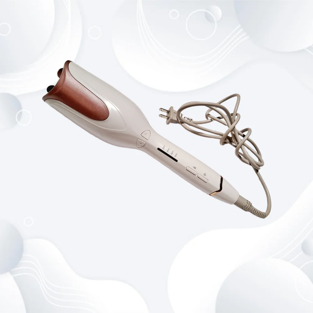 Automatic Hair Curler in Beige and Brown